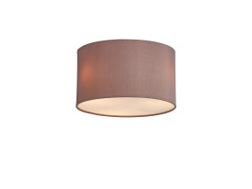 DK0617  Baymont 30cm Flush 3 Light Taupe/Halo Gold; Frosted Diffuser
